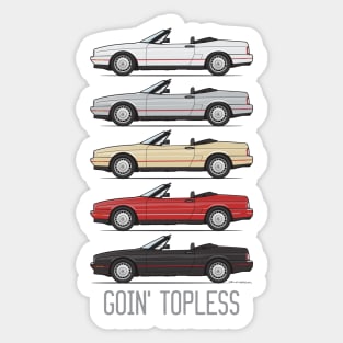 goin' topless Sticker